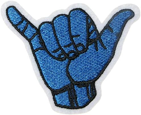 JPT - Символ на Ръце, Знак на Шака, Хавайски Пръст, Скъпа Мультяшная Бродирана Апликация, Желязо/Шият Ивици, Икона, Скъпа Нашивка с логото на Жилетката, Яке, Риза, Шапка,