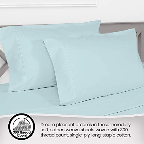 Спално бельо Whisper органична материя от органичен памук - Комплект спално бельо с много нишки 300 - Спално бельо премиум качество - Комплект спално бельо с дълбок джоб -