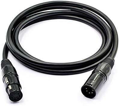 Адаптер кабел HOSONGIN 5 PIN XLR DMX 20 Фута, DMX512 5PIN XLR от мъжете за една жена и 5-ПИНОВ DMX Кабел
