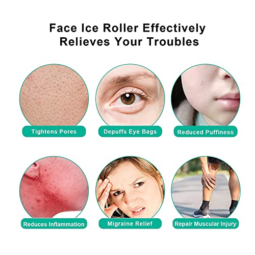 Валяк за лед за лице и за облекчаване на подпухналостта, Подобряване на още/чувствителност на кожата / Зачервяване / Подуване /