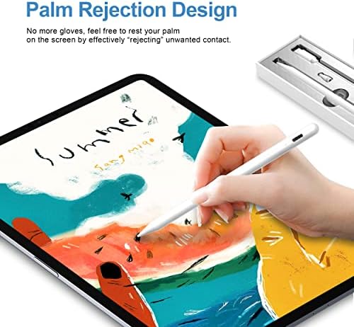 Стилус за iPad на 10-то поколение Gen 10.9 2022 Модел A2696 A2757 A2777 с Отклонение на дланта, Дистанционно управление на затвора