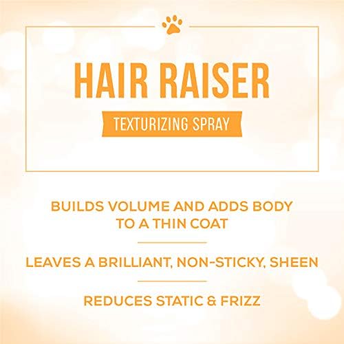 Nature's Specialties Hair Raiser Текстурирующий спрей за кучета за домашни любимци, Естествен избор за професионални грумеров, Придава обем, Направено в САЩ, 8 грама