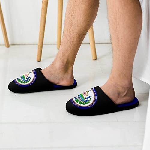 Печат на Президента на Салвадор Мъжки Двуцветен Домашни чехли Удобни Домашни обувки от пяна с памет ефект За помещения