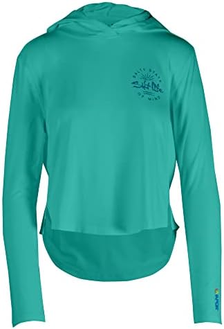 Укороченная hoody Salt Life Women ' s Seaglass Bay Ultra Light Performance С качулка