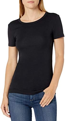 Дамски приталенная тениска с кръгло деколте и къс ръкав Essentials , опаковка от 2 броя