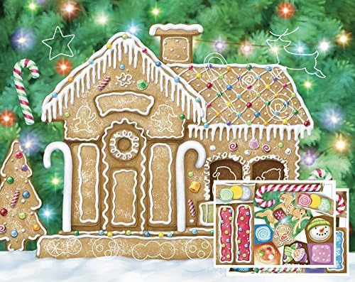 Адвент-календар със стикер Човечето къща (обратно броене до Коледа)