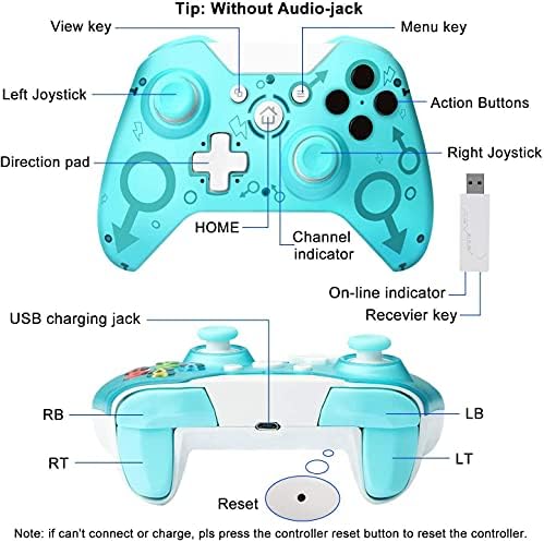 Безжичен контролер за Xbox One е съвместим с Xbox One S X PS3 и PC с интернет 2.4 G