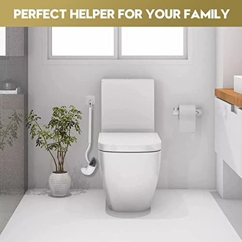 Четка за почистване на тоалетната чиния IFAN™ извитите за стесняване на пропастта Четка за тоалетна За сушене в състояние на неопределеност,