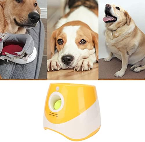 Автоматична стартера за кучешки топки Focket, Интерактивна играчка за кучета с 2 Тенис топки, Акумулаторна Машина за хвърляне на домашни Топки в помещението за малки, ?