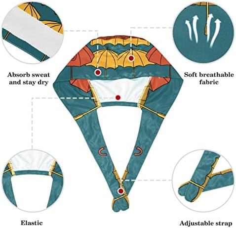 Работни Шапки с Зонтичным Принтом yoyoAmoy във формата на Тиква, Регулируеми Шапки-Ексфолианти Дантела за Жени