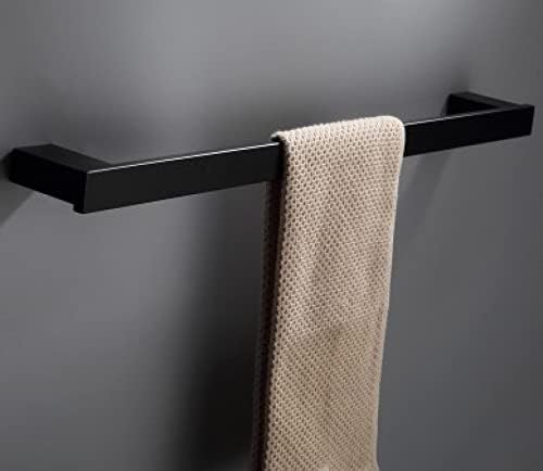 CNC от неръждаема стомана 304, за облекло Черно закачалка за хавлии, баня с двойна закачалка за кърпи, тоалетна баня удар висулка полюс