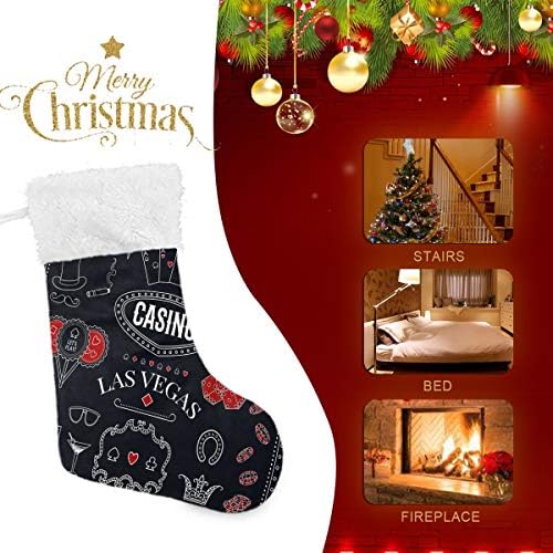Символи на хазартни игри Реколта Чорапи за Коледните празници в Казино, Украса за Окачване на Отглеждане на Рождественскому Камина
