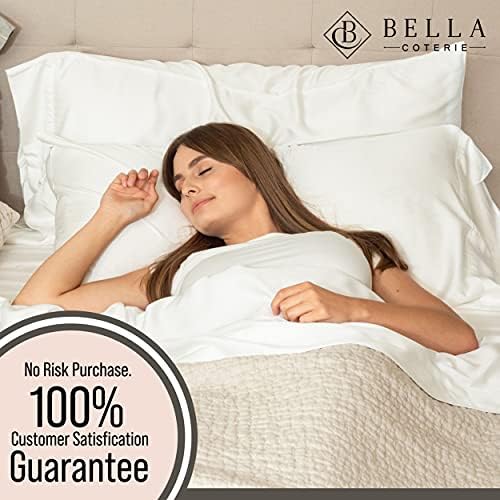 Комплект спално бельо Bella Coterie Luxury King Bamboo | Органично отгледани | Ултра мек | Охлаждане, за горещите мечтите | на Дълбокия