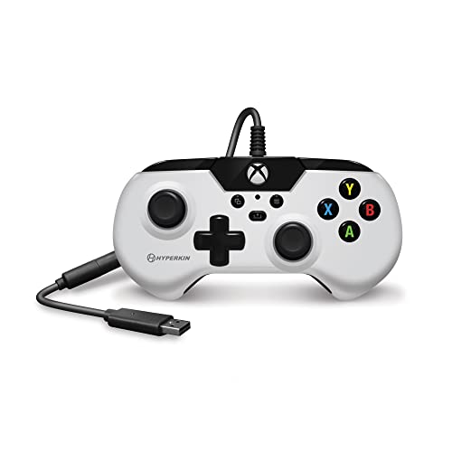 Жичен контролер Hyperkin X91 за Xbox Series X | S/Xbox One/Windows 10/11 - Официално лицензиран Xbox (Бял)