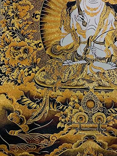 GEEYOU Тибет Тибетски Плат С Бродерия Коприна Будизма Бодхисатва Акашагарбха Гуаньинь Клан Ин Резервоар тханка картина с преобръщане,