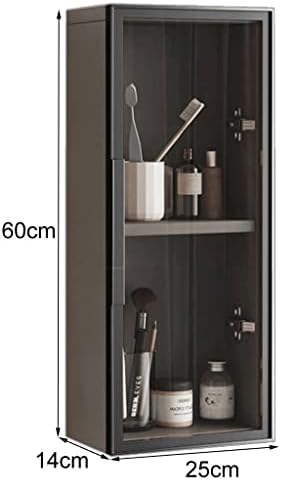 Двустепенна шкафче за лекарства FIFOR за баня, Тесен Стенен шкаф с врати за малки помещения, Кухненски Стенен шкаф, Перфорирана