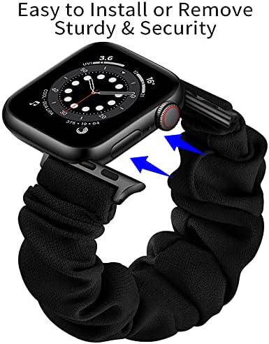 Съвместимост за Apple Watch Серия SE 6 5 4 3 2 1 Ластикът за коса, Сладка Ластични Въжета за часа с принтом, Женски гривна-каишка
