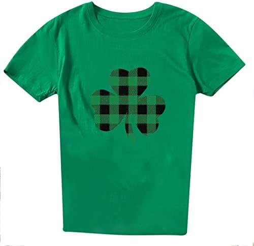 Есенно-Годишна в памучна Тениска Дамска 2023 Година С Къс Ръкав и Кръгло Деколте, Графична Блуза за Късна Закуска, Риза за Дами