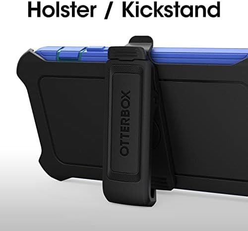 Комплект OtterBox за iPhone 14 и iPhone 13: калъф, без екрана серия Defender (черно) и Антимикробните защитно фолио за екрана серия
