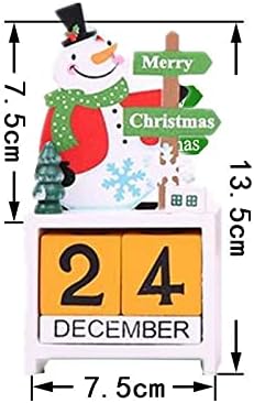 Коледен Адвент-Календар с номера Дървени блокове, Коледен Адвент-Календар за Обратно броене, Обратно броене до Коледа, Обратно броене