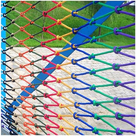 AWSAD Найлон Веревочная мрежа за стълби с Дебелина 6 мм, Домашно Външно огради, тераси, Детска Защитна мрежа за детска градина, мрежа от падане, Цвят: окото 15 см, размер: