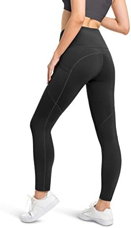Дамски гамаши BROOKLYN + JAX с висока талия и 3 джоба – Спортни панталони за йога с контрол на корема – Дължина по вътрешния шев