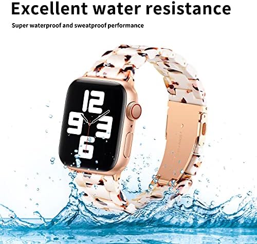 Bestig е Съвместим със смоляным каишка Apple Watch 49 mm/45 mm/44 мм/42 мм/41 мм/40 мм/38 мм Водоустойчив обтегач от неръждаема