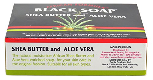 Африканска формула за черния сапун 3,5 грама масло от Шеа и Алое Вера (103 мл) (3 опаковки)