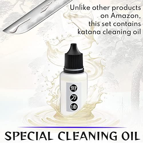Комплект за почистване katana - Нов Набор от продукти за грижа за катаной 2022 година с масло Чоджи за Меч - Грижа за мечове-катанами