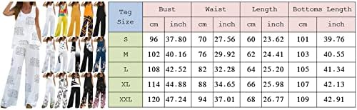 Micozy Дамски Дрехи от 2 теми, Бохо Ежедневни Однотонная Жилетка, Топ Без Ръкави, Свободни Широки панталони, Панталони За Лов, Женски