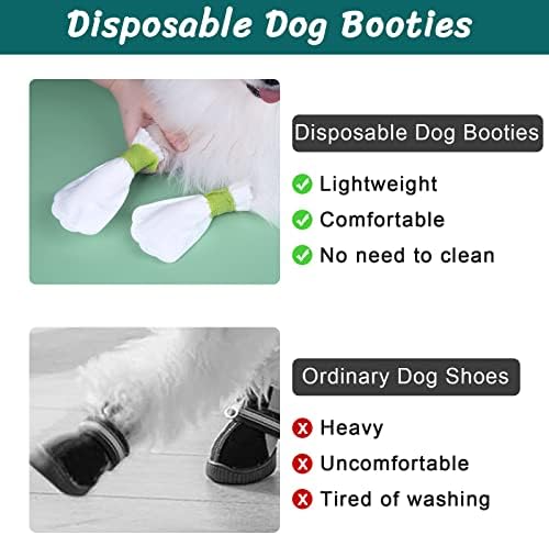 Меки Обувки за кучета за домашни любимци - Обувки за Еднократна употреба за Кучета, Защита на Лапите, Обувки за куче, водене жив