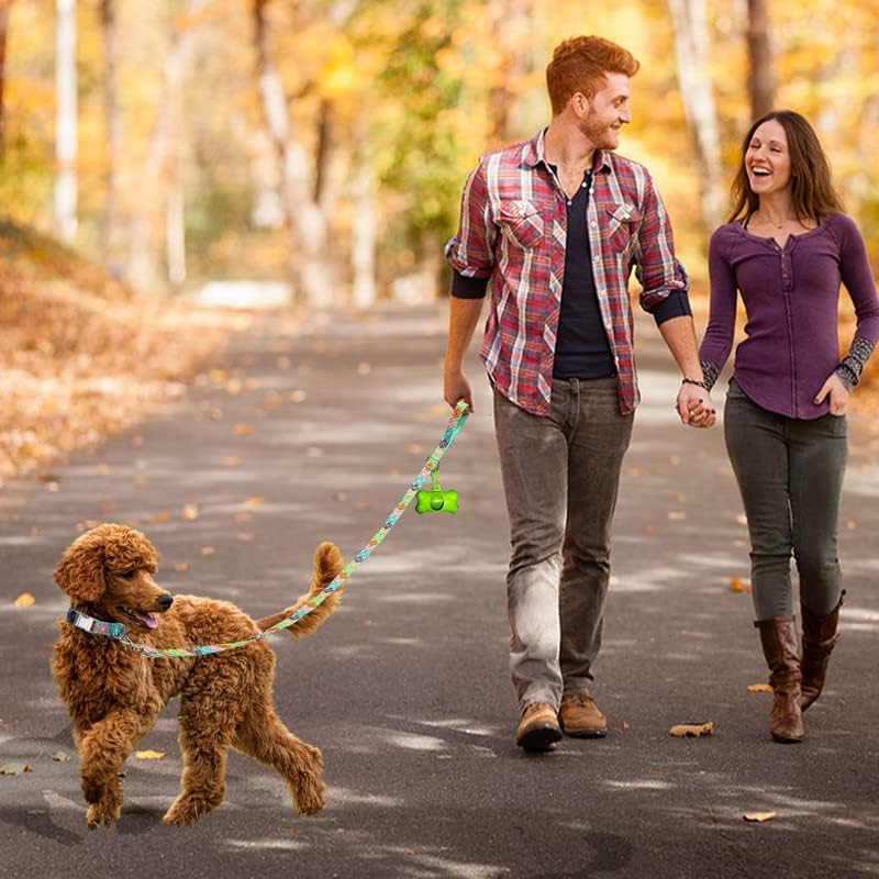 Набор от греди и каишки GINIDEAR за кучета-момичета с красиви кружевными цветя и с бродерии за ежедневните разходки на чист въздух, регулируем за малки кучета със среде