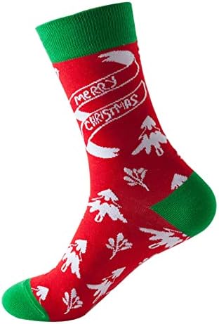 Коледни Чорапи За Жени И Мъже, Чорапи С Принтом, Подарък Памучни Дълги Смешни Чорапи За Жените, Новост, Цветни