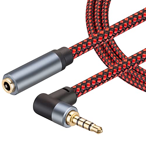 Удлинительный кабел за слушалки GESSEOR 10 фута 3,5 мм, Удлинительный кабел от мъжа към жената, 4-Щифта Aux Аудио, Удължител на