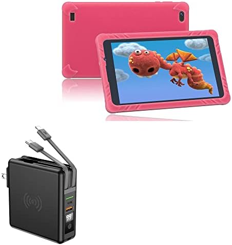 Зарядно устройство BoxWave, съвместимо с SGIN Toddler Tablet C8 (8 инча) - Безжична стенно зарядно устройство Rejuva (10000 ма) (18 W), Безжичен стенно зарядно устройство Rejuva (10000 ма) за SGIN Tod