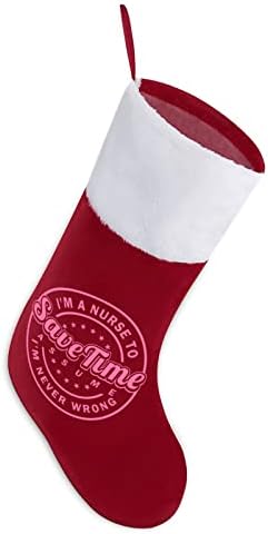 Медицинска сестра Спестява Време Коледен Окачен Отглеждане на Сладък Дядо Чорап за Коледно Украса Украса Подаръци