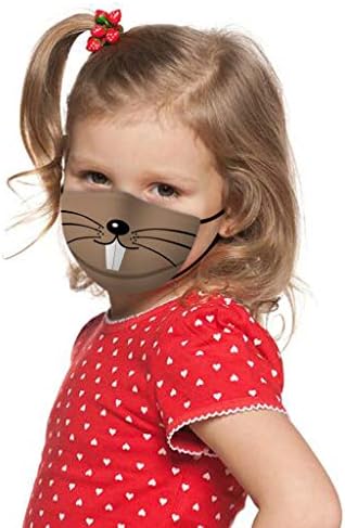 PENATE Детски Моющийся И многократна употреба Шал За лице с Забавен израз на животни и принтом, Дишащи Велосипедни Мультяшные Маски