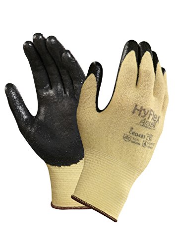 Ръкавици от кевлар Ansell 103337 HyFlex 11-500, черни, с кевларовым покритие от експандиран нитрил, височина 0,33 инча, дължина