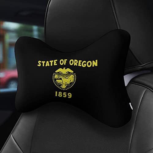 Флаг на щата Орегон Автомобилната въздушна Възглавница За Шията Мека Облегалка на Автомобила Възглавницата За Релакс на Врата Възглавница 2 Опаковки за Шофиране П