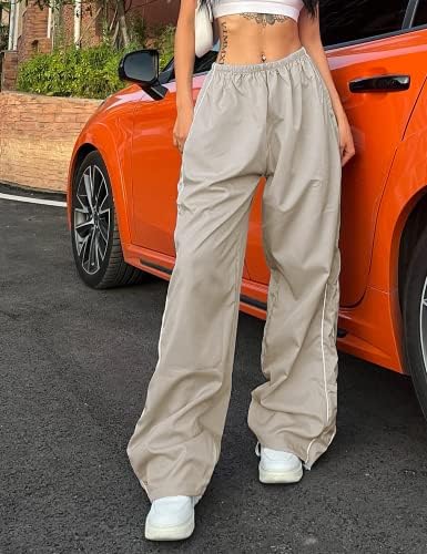 Дамски Парашютные Панталони LifeShe, Широки Широки Спортни Панталони Y2K за Жени