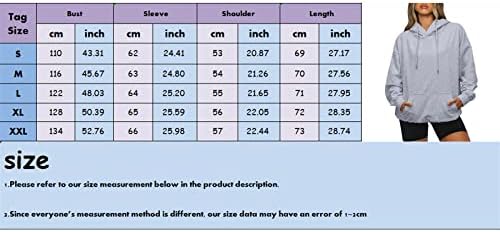 Дамски Блузи С качулка, Блузи с кръгло деколте и Дълъг Ръкав, Ежедневни Обикновена Пуловери, Огромни Качулки, Женски