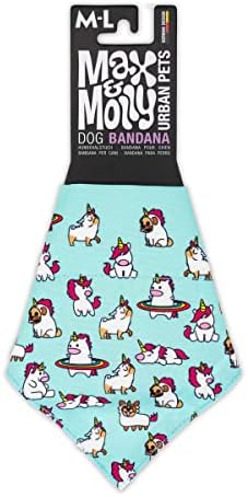 Кърпа с яка Max & Molly за малки, средни и големи кучета - Модерен модел, Двустранен дизайн, издръжлив, може да се пере в машина - Аксесоари за домашни любимци - Кърпа за куч