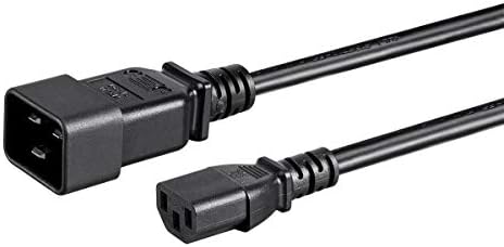 Захранващ кабел Monoprice - 3 метра - Червен | 14AWG за PDU 15A (IEC 60320 C13 - IEC 60320 С20)