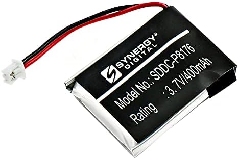 Батерии за цифрови яка Synergy, съвместими с ошейником за кучета Educator TransmitterET-302-L TRANSMITTER (Li-Pol, 3,7 В, 400 mah), Комбиниран комплект включва: 3 батерии SDDC-P8176