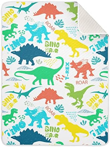 Бебешки одеала с Динозавром за момчета, Супер Меки Топли Завивки за деца за Момичета, Леко Одеало за детско креватче, Каре за момчета