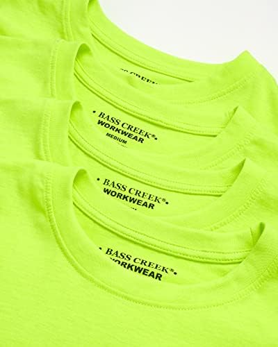 Мъжки t-shirt Bass Creek Outfitters с висока видимост - 4 опаковки тежка рамка от джоба тениски