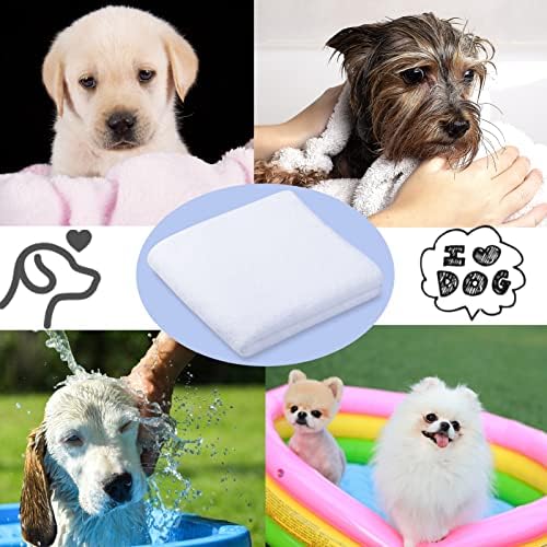 супер Впитывающее кърпа за кучета capuca - 4 опаковки бяло быстросохнущего чаршафи от сверхмягкой микрофибър за кучета, котки и