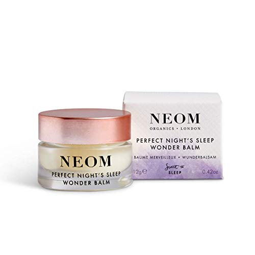 Чудо-балсам NEOM Perfect Night's Sleep Wonder Balm, 0,42 грама | Овлажнител за устни и Суха кожа | Лавандула и лайка | Серия аромати за сън