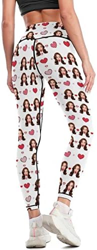 Персонални Панталони за Йога с една Снимка на Лицето за жени, Забавни Гамаши по Поръчка, Спортни Панталони за Джогинг, Подарък за