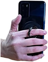 Магнитна поставка за пръстени за мобилни телефони - поставка за пръстени за пръстите от полиран метал - съвместима с всички смартфони